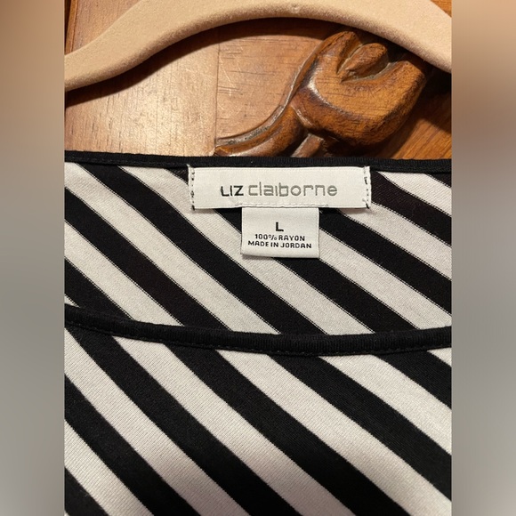 🖤 Striped Top Liz Claiborne - Picture 4 of 5